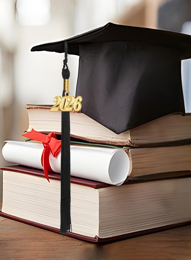 Nelisylux 2026 Tassel Graduation, Black Graduation Tassel, Tassel Charms for Graduations Cap Decorations, Tassels Memorial Grad Cords Class of 2026 College High School Graduate Hat Ceremonies Accessories - Image 4
